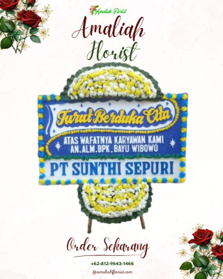 Papan Bunga Duka di Sendangagung